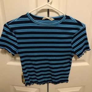 Bluenotes Stripped Cropped Shirt